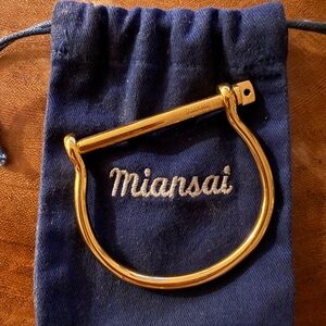 Miansai Gold Plated Screw Bracelet